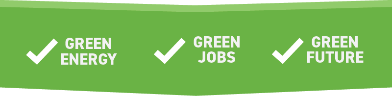green energey green jobs green future