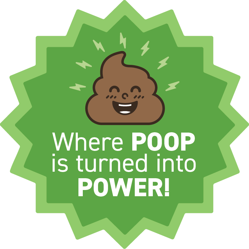 Where poop is turned into power
