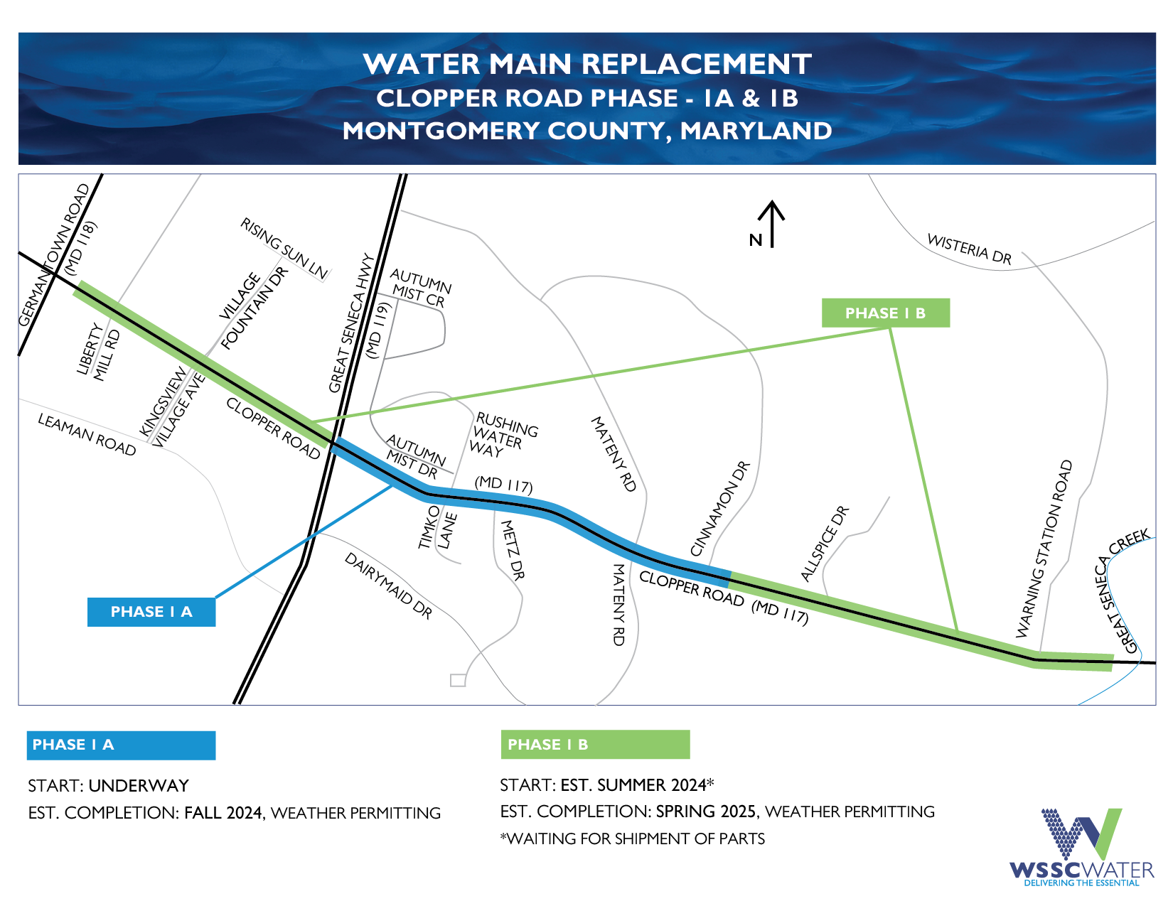 clopper road map phase 1a and 1b