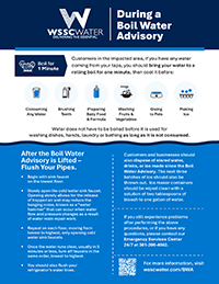 During a boil water advisory see Text alternative for more information