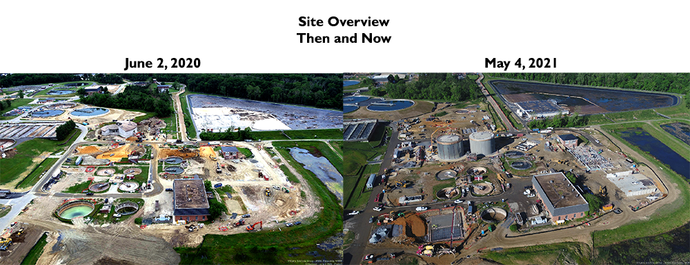 site overview then and now june 2020 to may 2021