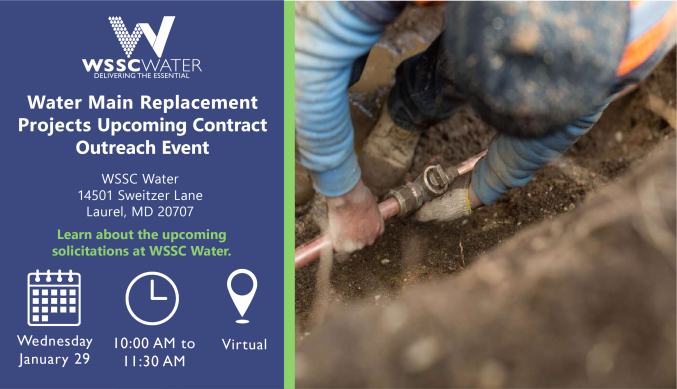 water main replacement project contract event